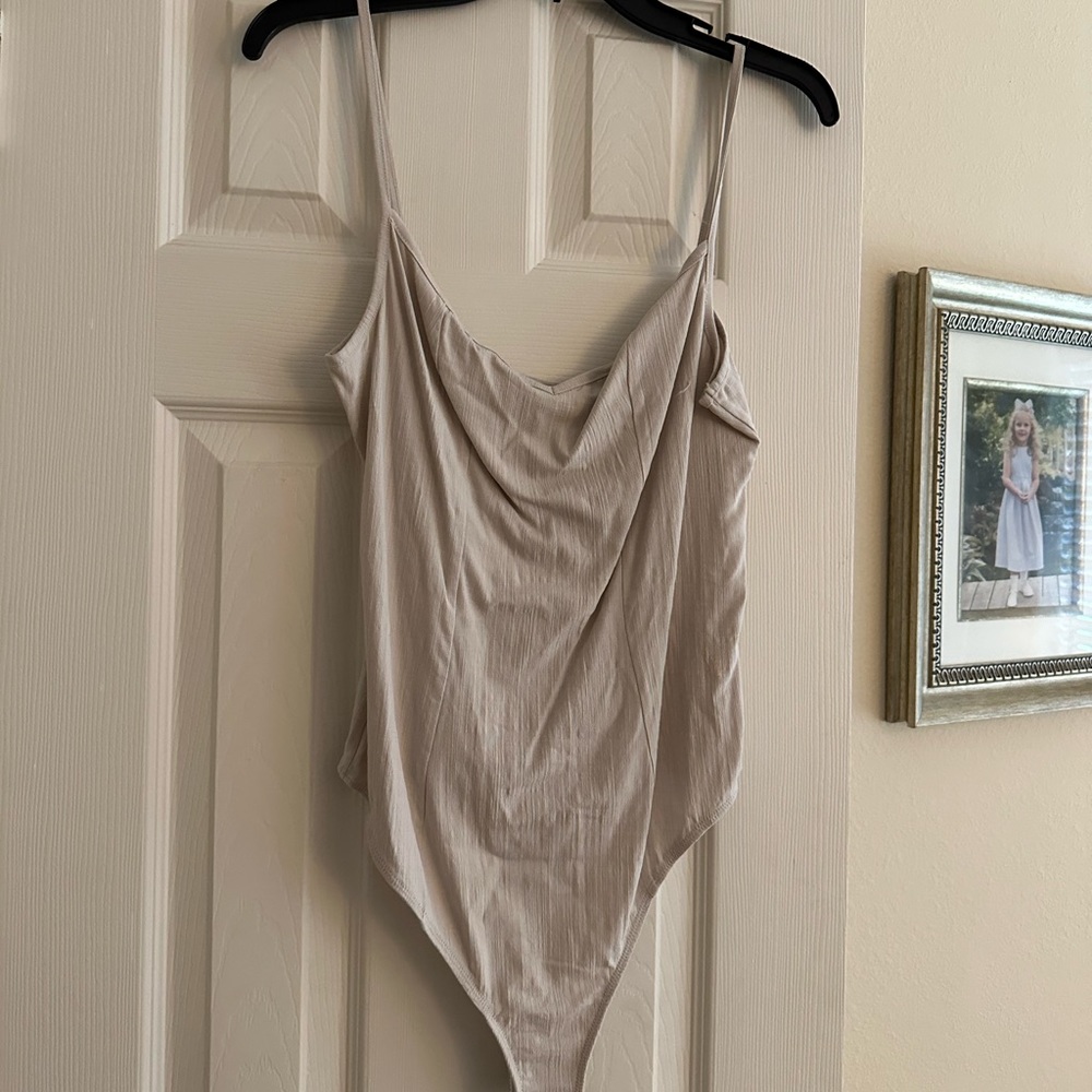 Free people nude/tan body suit